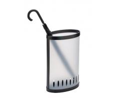 Alba - PMKIT - Porte Parapluie - Polypropylène - Blanc Translucide - Pratique - Grand capacité (8-10 parapluies) - Léger et Solide - Design - Haute Qualité - Noir