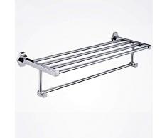 Cuivre chrome placage salle de bain étagère murale penderie porte-serviette barre de bain fournitures étagères de rangement (taille: 50 * 21 * 10,5 cm)