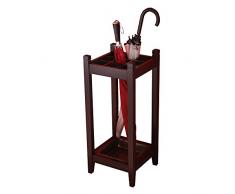 KXBYMX Porte-Parapluie Porte-Parapluie en Bois Massif, Porte-Parapluie Public pour Hall dentrée créatif dans Le Hall dentrée Position extérieure Parapluie (Color : Black)