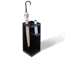 SHLYXY Porte-parapluies Home Office Umbrella Support de Rangement Hôtel Hall Plancher en Bois Massif Porte-parapluies Parapluie Bucket Porte-Parapluie (Color : Black)