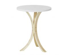 SoBuy FBT29-W Guéridon Table d'appoint ronde 3 pieds Bouts de canapé