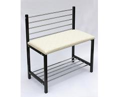 Etagère à chaussures avec banc Art.392 Banc 70 cm Armoire à chaussures en métal Rangement pour chaussures