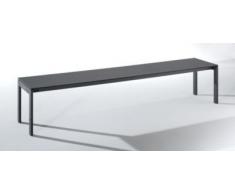 EUROKRAFT Banc de vestiaire à piétement acier - L x h x p 2000 x 415 x 400 mm assise gris basalte - banc banc de vestiaire bancs bancs de vestiaire vestiaire vestiaires Banc Banc d'extérieur Banc en plastique Banc pour vestiaire