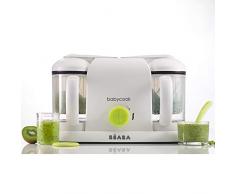 BÉABA Babycook Duo, Robot Bébé 4 en 1 Mixeur-Cuiseur, Néon