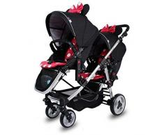 WLUCMAQ Poussette Jumeaux Poussette De Plusieurs Poussettes Jumeaux Chariot Portable Réversible Hot Mom Poussette Double Poussette Poussette Légère