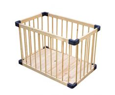 WJSW Adorable Sécurité Centre de Jeu Cour Jardin Clôture Bébé Tapis Tapis Tapis Chaise pour Enfants Enfants Rails De Sécurité pour Enfants Barres en Bois Massif Berceau Pliable Portable Divis