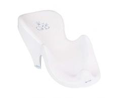 Fauteuil transat de bain bébé plastique rigide Blanc Lapin