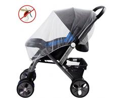 Moustiquaire pour Poussette, Samione Protection Anti-insectes Universelle Moustiquaire des Bébé / Moustiquaire de Poussette Moustiquaire de Landau (90 x 210cm)
