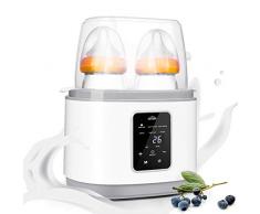 SIMBR Chauffe Biberon, Stérilisateur Électrique Numérique Multifonctions 6 en 1 pour Bébé, 270W, Arrêt Automatique et Contrôle Précis de la Température, sans BPA
