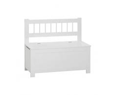 Coffre Banc à jouer 2 en 1 en bois MDF Blanc Atmosphera for kids