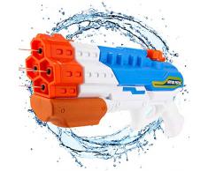 balnore Pistolet à Eau, Jouet dété pour Adults Enfants 12 M 1200ML, pour Les fêtes Estivales en Plein air, Piscine extérieure, Jardin et Plage
