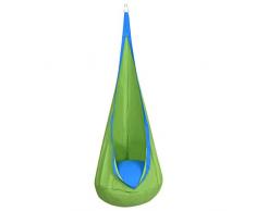 GOPLUS Hamac Enfant avec Coussin d’Air Chaise Suspendu pour Enfant 70x160cm Bleu/Vert/Rose Charge Max 82kg (Vert)