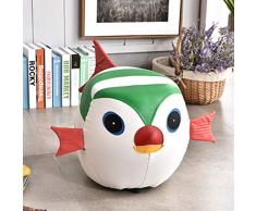 G-FLOOR-MAT Tabouret Enfant, Ottoman Repose-Pieds, PU Cuir Mignon Mérou Tabouret Enfant, Animaux Poufs Seat Sofa Chaise Accueil Décorations Jouets pour Enfants,C