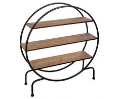Atmosphera - Étagère Ronde sur Pied Yara 92x25x100