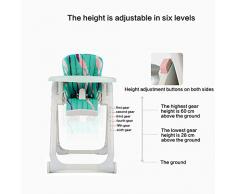 Axiba Babycare Portable pliante bébé siège chaise chaise haute réglable cinq points ceintures enfants repas Table d’alimentation Chaise