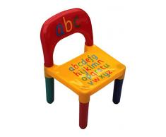 HOME HUT Table et chaises ABC Lettres de l'alphabet en Plastique pour Enfants – Enfants Tout-Petits Enfant – Cadeau