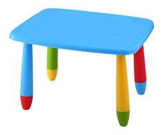 Mueblear Table rectangulaire Bleu Enfant, Plastique