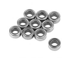 Roulement à billes, 10pcs MR63ZZ Roulements à billes miniatures à double blindage pour imprimante 3D et maquettisme (3x6x2.5mm)