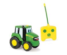 TOMY - Tracteur Jouet Enfant, Johnny le Tracteur Radiocommandé de John Deere 42946, Jouet Éducatif, Jouet Premier Age, Voiture Télécommandée Adaptée aux Enfants de 18 mois+