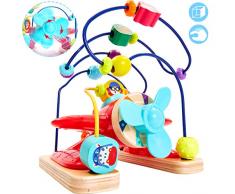 TOP BRIGHT Jouet Bois Circuit de Motricité Avion Jouets Jeu Eveil Labyrinthe pour Enfant Bébé