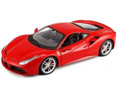 Bburago Maisto France - 26013 - Ferrari 488 GTB - Véhicule Miniature - Échelle 1/24 - Couleur aléatoire