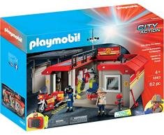 Playmobil 5663 - City Action - Caserne de pompiers transportable