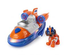 Paw Patrol - 6054651 - Jeu enfant - Véhicule + Figurine Mighty Pups Zuma - La Pat Patrouille