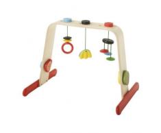LEKA - Portique bébé, bouleau, multicolore
