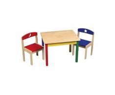 Guide Craft - Table et chaises en bois Lune neuf mobilier chambre enfant
