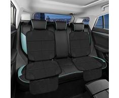 Protecteur de siège de voiture, Kriogor 2PCS Housse pour siège auto enfant pour Sièges Dauto pour Enfants et Bébés, Tissu Hydrofuge 600D,2 Poches Organisateur de Voiture