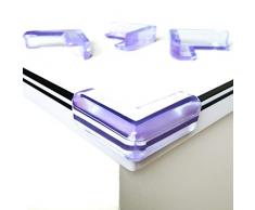 [Lot de 12] Protection Coin de Table,Canwn Angle Droit Transparente Protection Angle Sécurité Bébé Souple Anti-Chocs Protege de Coins avec Résistant Adhésifs pour Tables et Tout Meubles Pointus