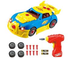 Think Gizmos Voiture de course à démonter - Jouet de construction - Voiture denfant pour les garçons et les filles - Cadeau denfant pour enfants de 3 - 8 ans - Version 3 exclusive renouvelée