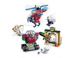 LEGO Super-Héros Marvel Spider-Man La Menace de Mystério, Hélicoptère pour enfants dâge préscolaire, 169 pièces, 76149