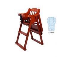 Sièges d'appoint de luxe Healthy Care, chaise de bébé en bois massif, chaise multifonction pliante portable, pour enfants de 6 mois à 6 ans,C