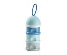 BÉABA Boîte Doseuse de Lait Empilable, Multicolore (Bleu)
