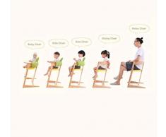 Siège de relaxation Deluxe Care, chaise de bébé multifonctionnelle, siège en bois massif pour enfants, dès 6 mois - 6 ans,A