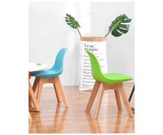 Tabourets de Bar Déjeuner Chaises Chaise D'enfant,Chaise D'étude en Plastique Structure en Bois Massif Chaise Salle à Manger pour Bébé Chaise Salon Chaise Bureau,pour Cuisine,Salle Manger,Chambre Couc