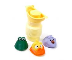 TOYANDONA Portable Bébé Enfant Pot Étanche Fuite Urinoir Toilettes Durgence pour Camping Car Voyage Enfants Bambin Pot Pipi Formation (Jaune)