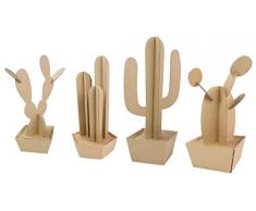 MegaCrea DIY Maquette en Carton à Assembler Cactus 29 à 33 cm 4