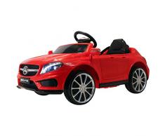 Homcom Voiture véhicule électrique Enfants 6 V 15 W V. Max. 7 Km/h télécommande Effets sonores + Lumineux Rouge Mercedes GLA AMG