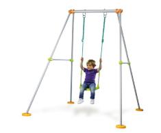 Smoby - 310191 - Jeu de Plein Air - Portique Métal Plus - Siège Evolutif 2 en 1 - 180 cm