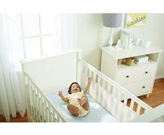 BreathableBaby Tour de lit double face en maille Écru