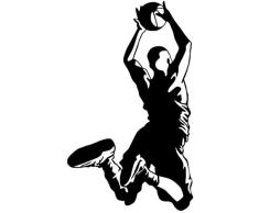 Affiche Rétro Vinyle Amovible Berceau De Basket-Ball Stickers Muraux Garçon Chambre Enfants Fan De Sport Décoration Décoration De La Maison 35X59 Cm