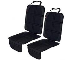 2x Protecteur Siège Voiture Isofix Anti-Dérapant Resistent Housse de Siège Bébé, Noir