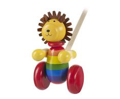 Jouet en bois – Lion à pousser