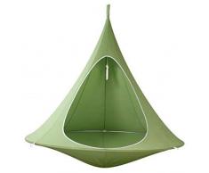 Cracklight Hamac pour enfant en tissu Oxford étanche pour 3 à 4 à 4 enfants Charge max. 200 kg, vert