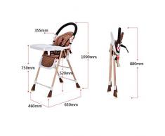 kiss idbaby Chaise Pliante réglable de Chaise Haute de siège de bébé de Chaise à Manger