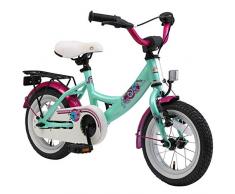 BIKESTAR Vélo Enfant pour Garcons et Filles de 3-4 Ans | Bicyclette Enfant 12 Pouces Moderne avec Freins | Menthe