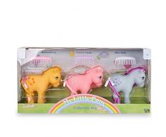 Basic Fun! My Little Pony 35266 My Retro Collector 3 Pack: Cotton Candy, Butterscotch, Blue Belle, Multicolour