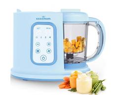 Eccomum Cuiseur Mixeur Multifonctions 4-en-1 Bébé, Cuisson Vapeur, Réchauffe, Robot Cuiseur Multifonctions, Sans BPA, Affichage Numérique